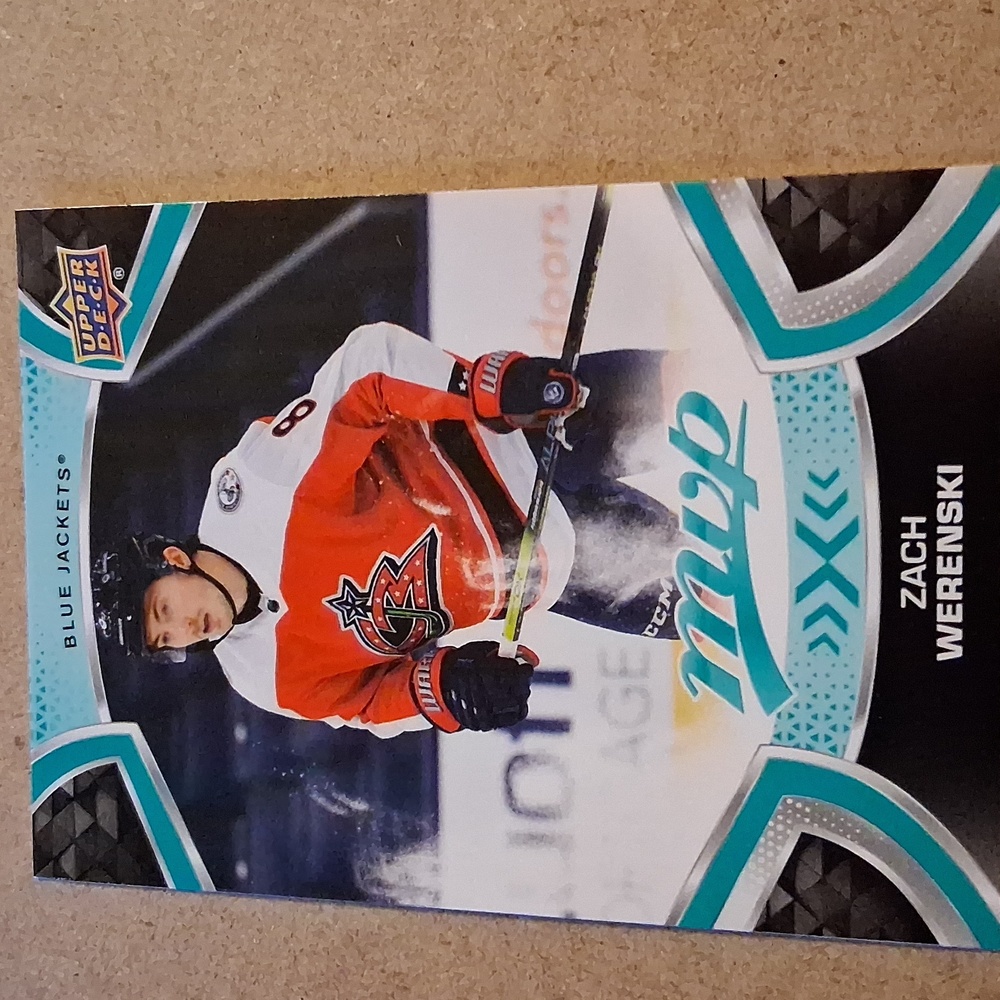 Zach Werenski Blue Jackets NHL Hockey Trading Cards